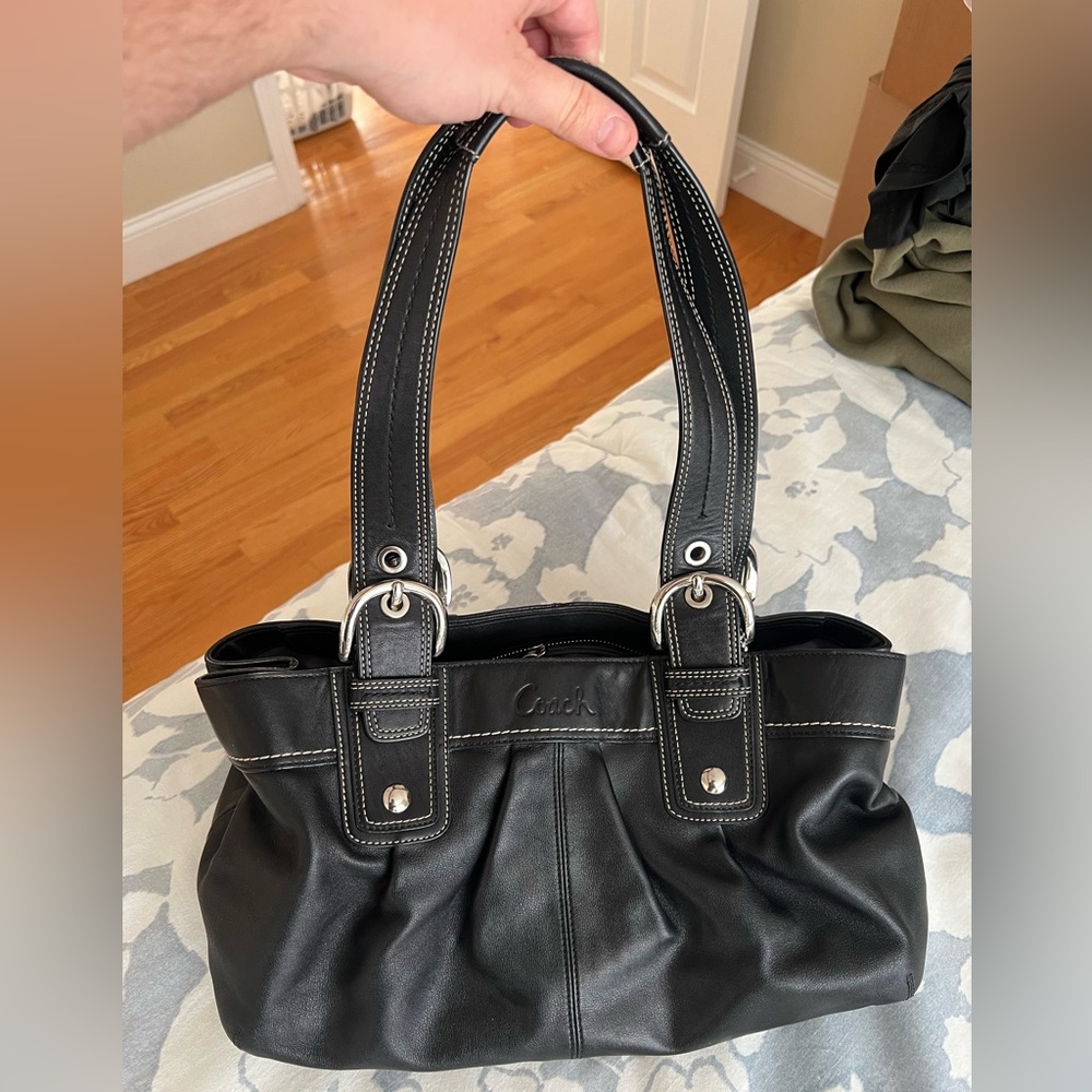 Coach Black Leather Purse